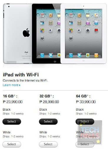 Apple iPad 2 Price in Philippines : iPad2 Wifi Only 16GB, 32GB, 36GB